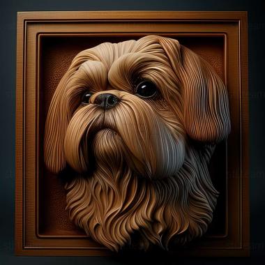 3D model Shih Tzu dog (STL)